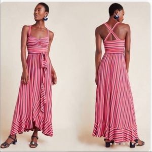 Anthropology Gabriela Ruffled Maxi Dress by Maeve